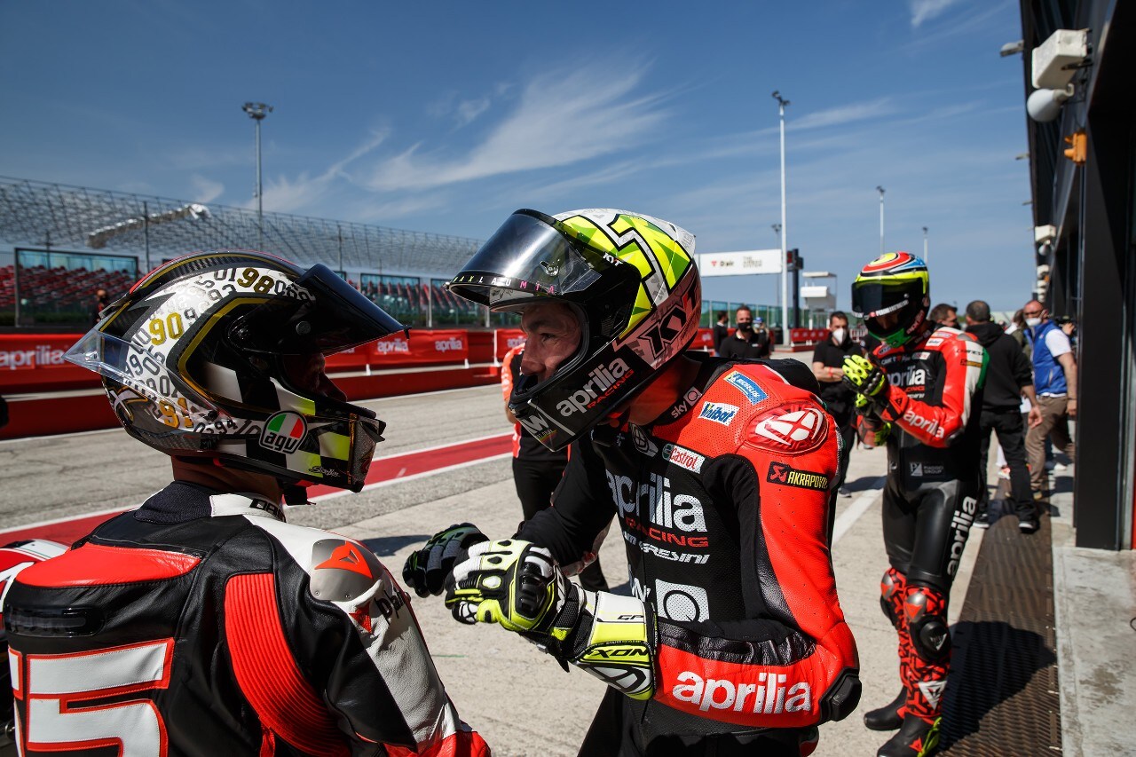 I grandi campioni APRILIA a Misano
